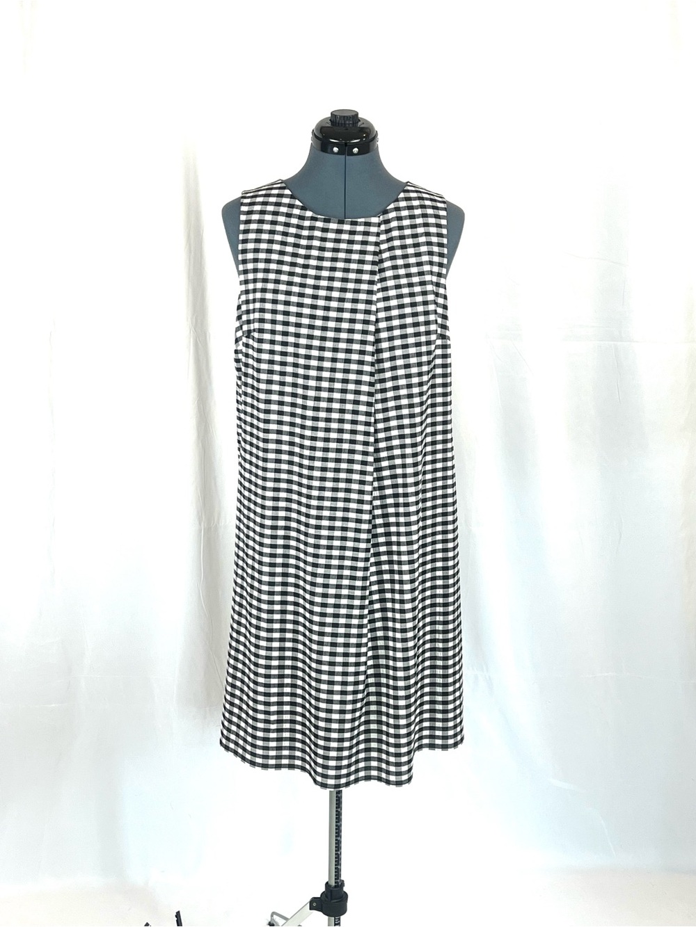 DKNY Black/white Gingham A-line Dress Sleeveless 10 118